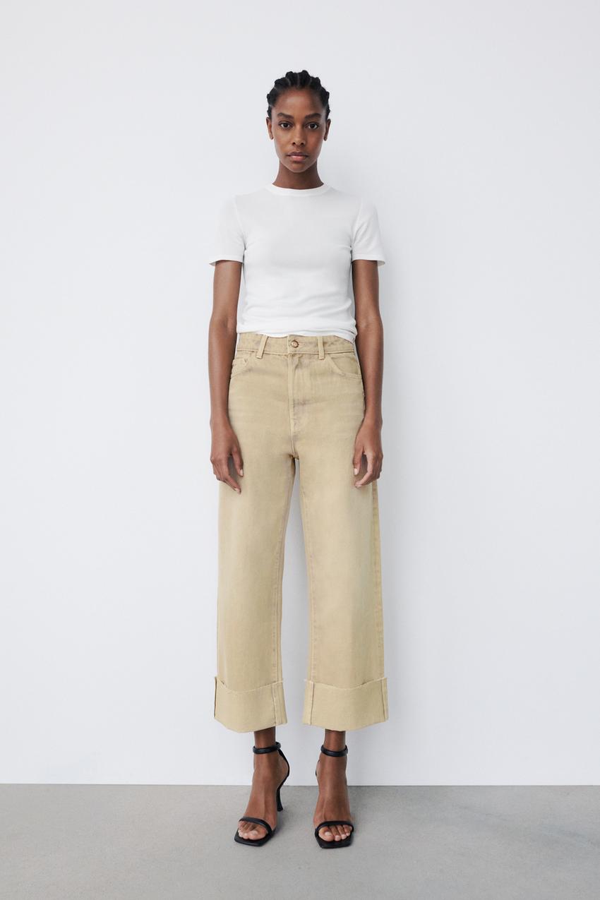 Zara turn up jeans Clearance