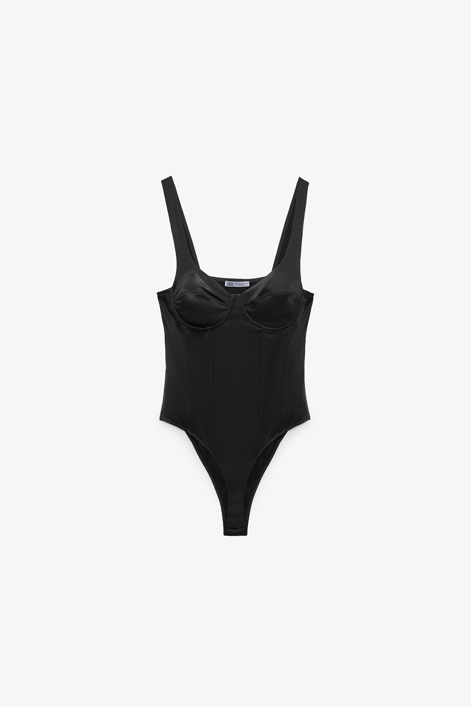 Black zara bodysuit Clearance
