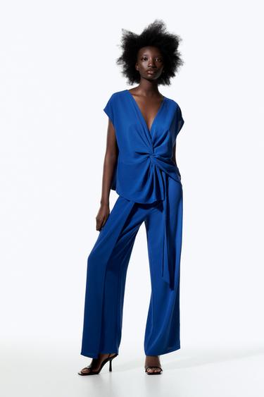 Pantalones Palazzo de Mujer | ZARA