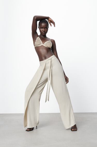 FLOWING WRAP TROUSERS