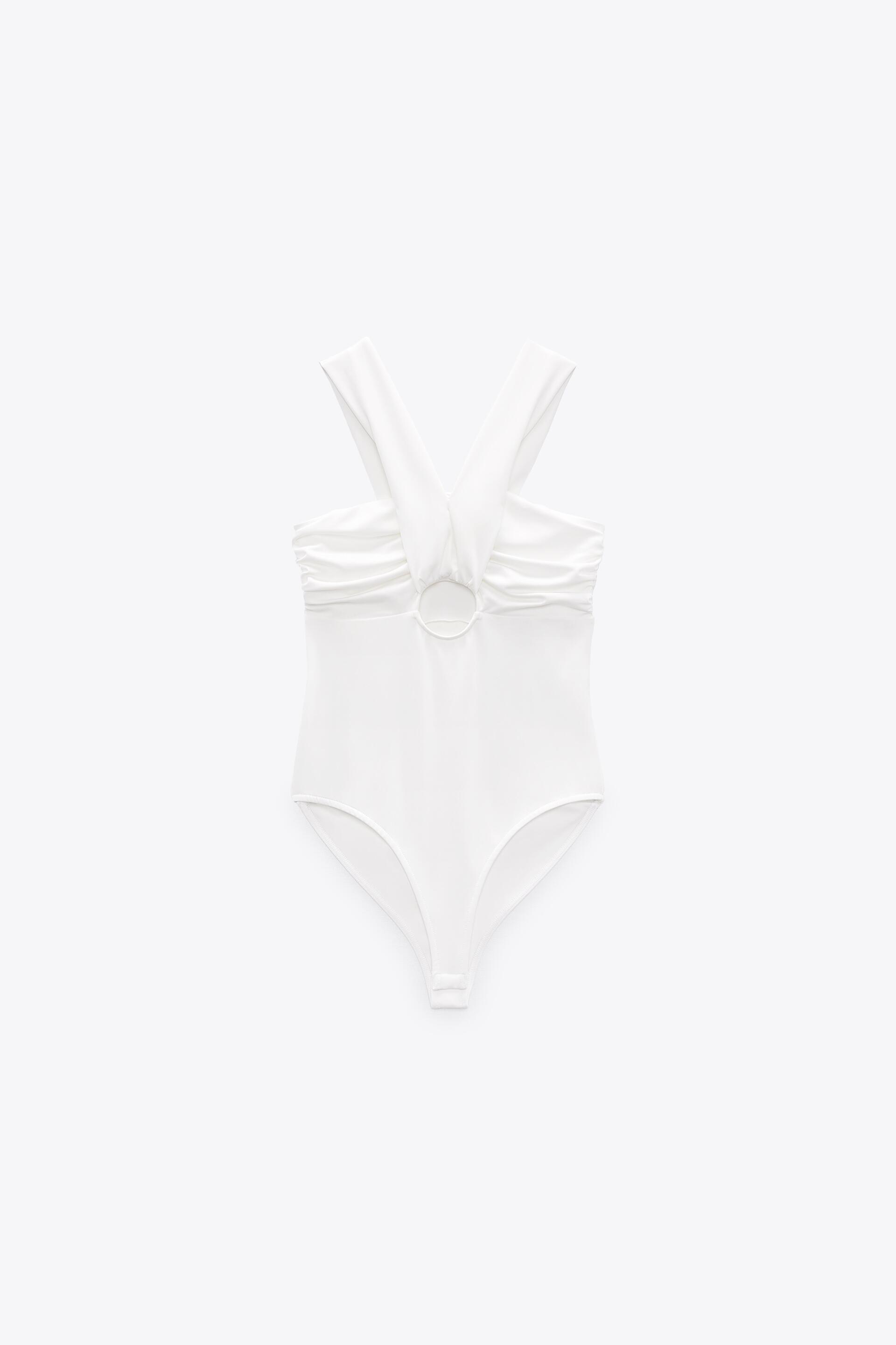 White bodysuit cut out Clearance