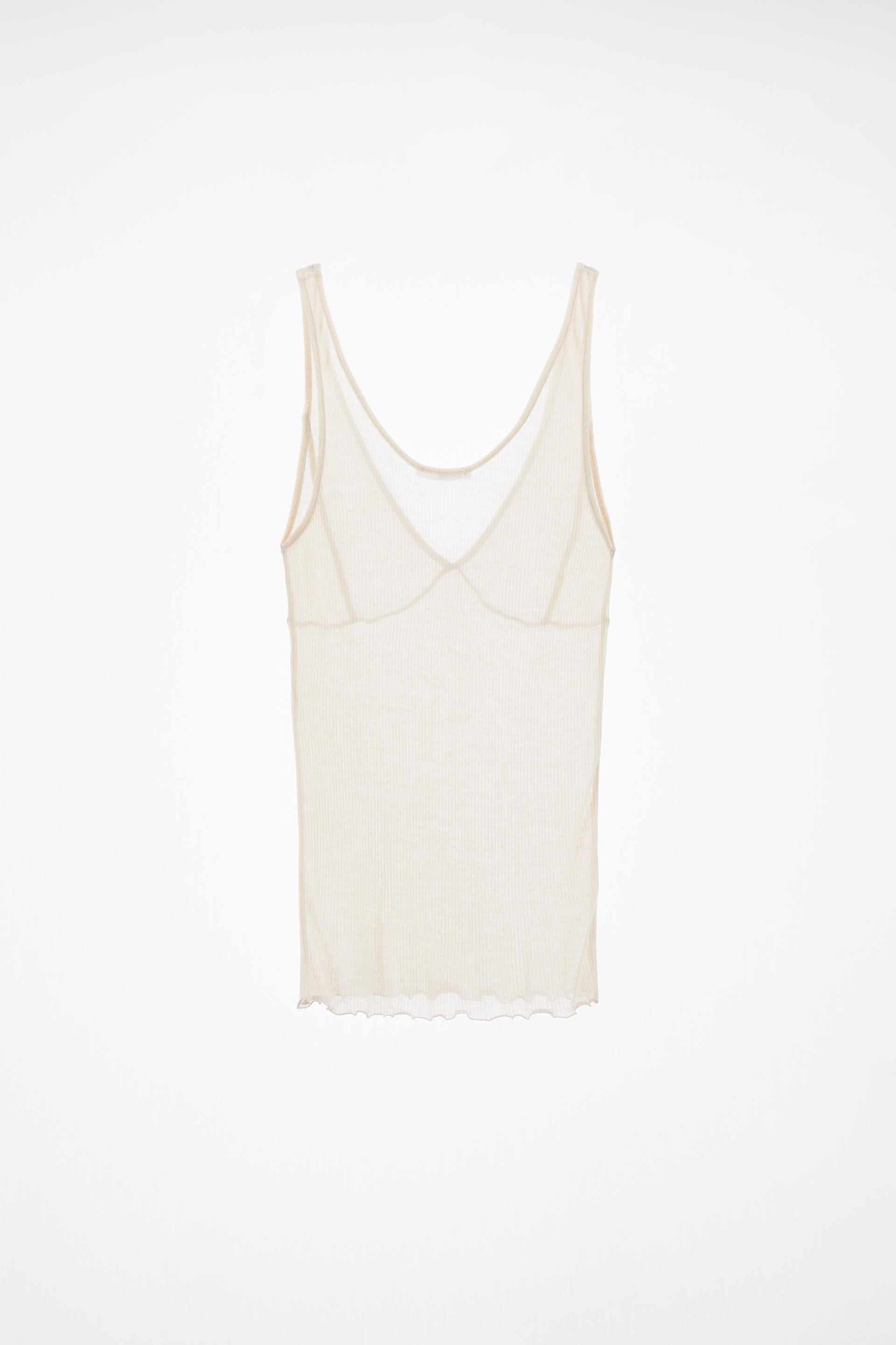 CAMISETA SEMITRANSPARENTE TIRANTES - Crudo | ZARA España