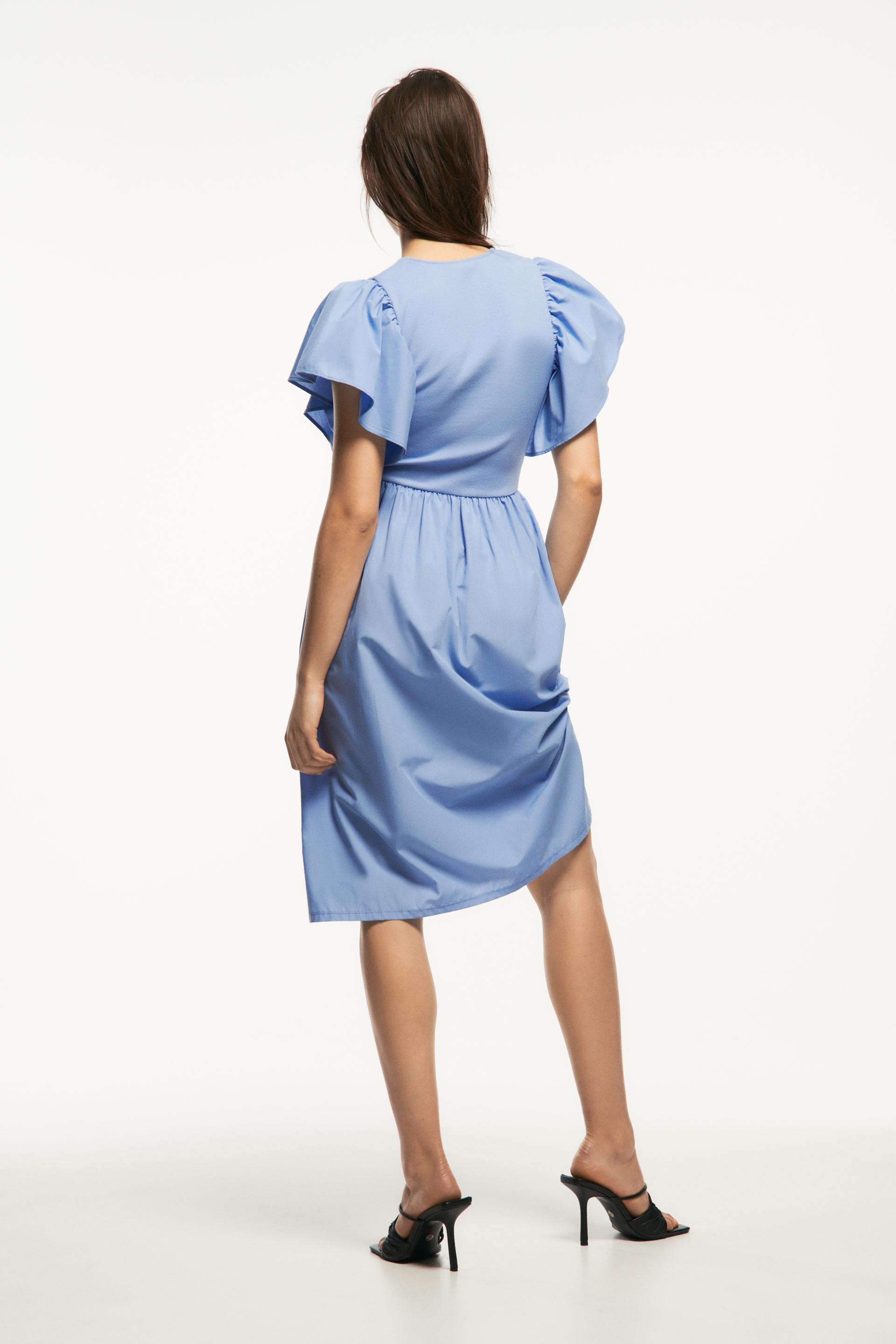 RARE_NWT ZARA AW18 LIGHT BLUE BUTTONED SHIRT DRESS REF:7691/155_XS S M L RARE_NWT ZARA AW18 LIGHT BLUE BUTTONED SHIRT DRESS REF:7691/155_XS S M L