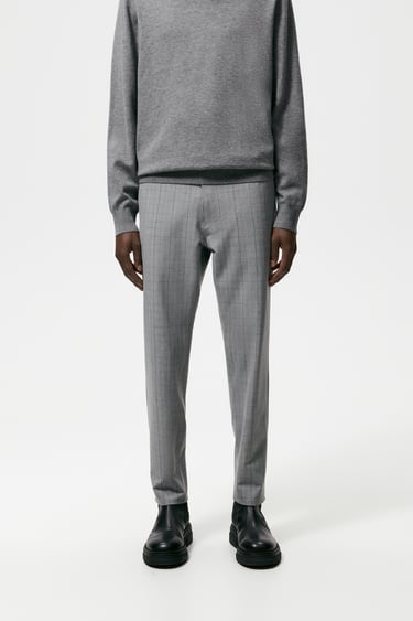 TEXTURED COMFORT TROUSERS