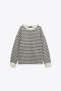 SUDADERAS RAYAS - Crudo / Marino | ZARA España