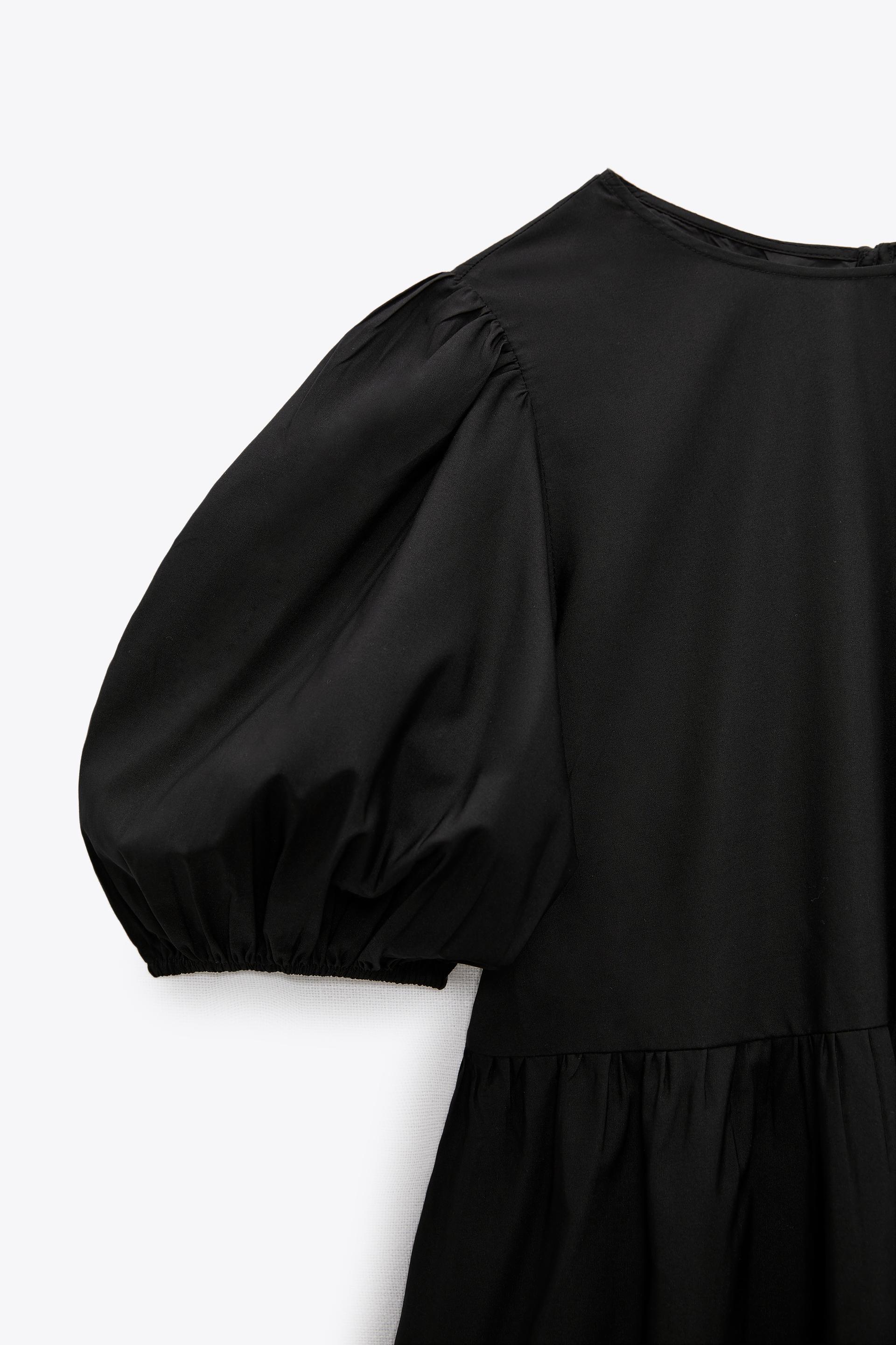 VESTIDO POPELÍN PANELES - Fucsia flúor | ZARA México