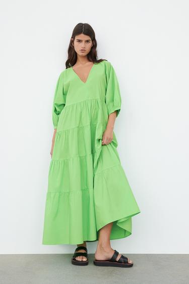 グリーンワンピース ワンピース レディース Zara 日本 グリーンワンピース ワンピース レディース Zara 日本