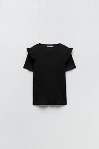 ribbed t shirt zara