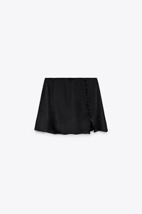 FALDA PANTALÓN SATINADA BOTONES - Cebra | ZARA España