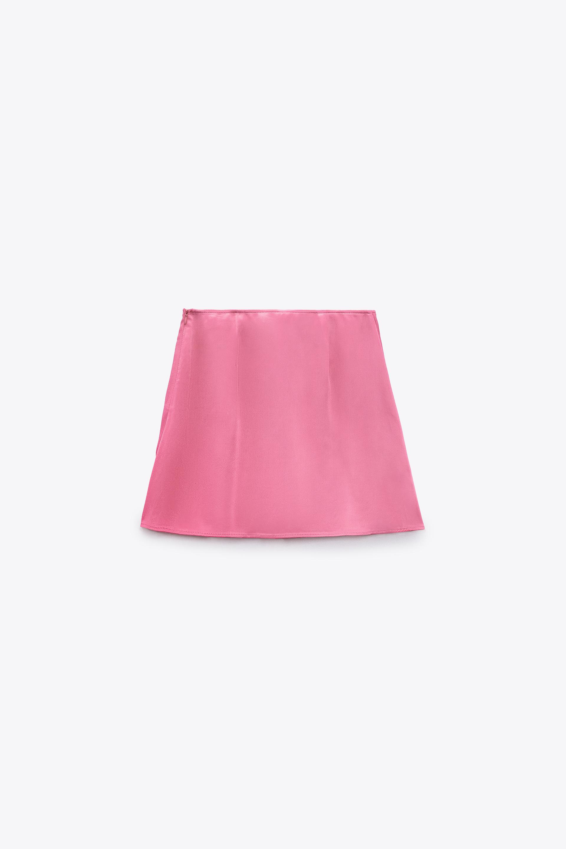 FALDA PANTALÓN SATINADA BOTONES - Cebra | ZARA España