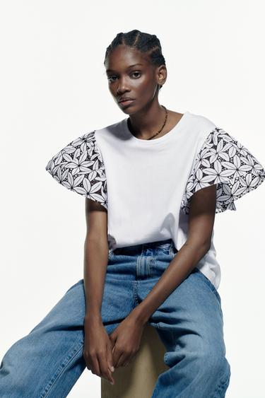 Camisetas Manga Corta Mujer | ZARA Colombia