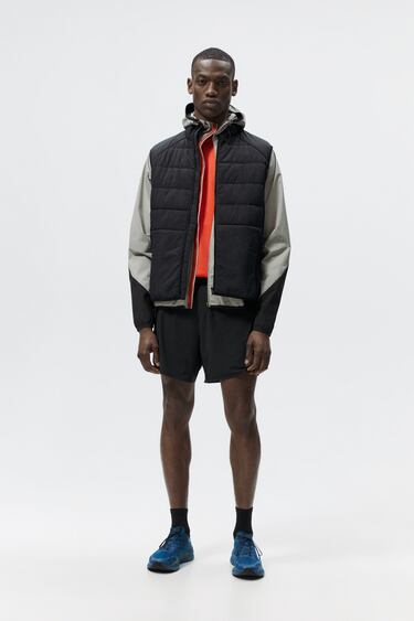 Image 0 of COMBINED QUILTED GILET from Zara