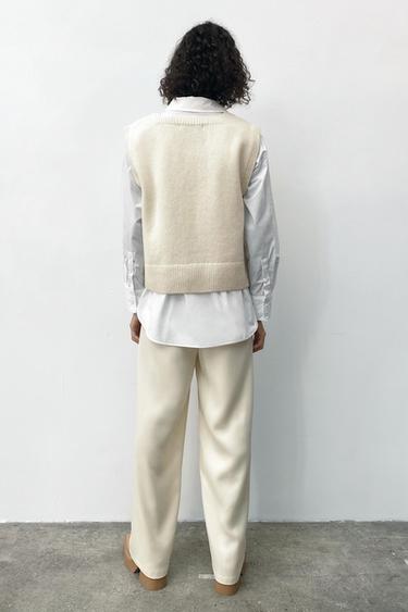 pull sans manche femme zara