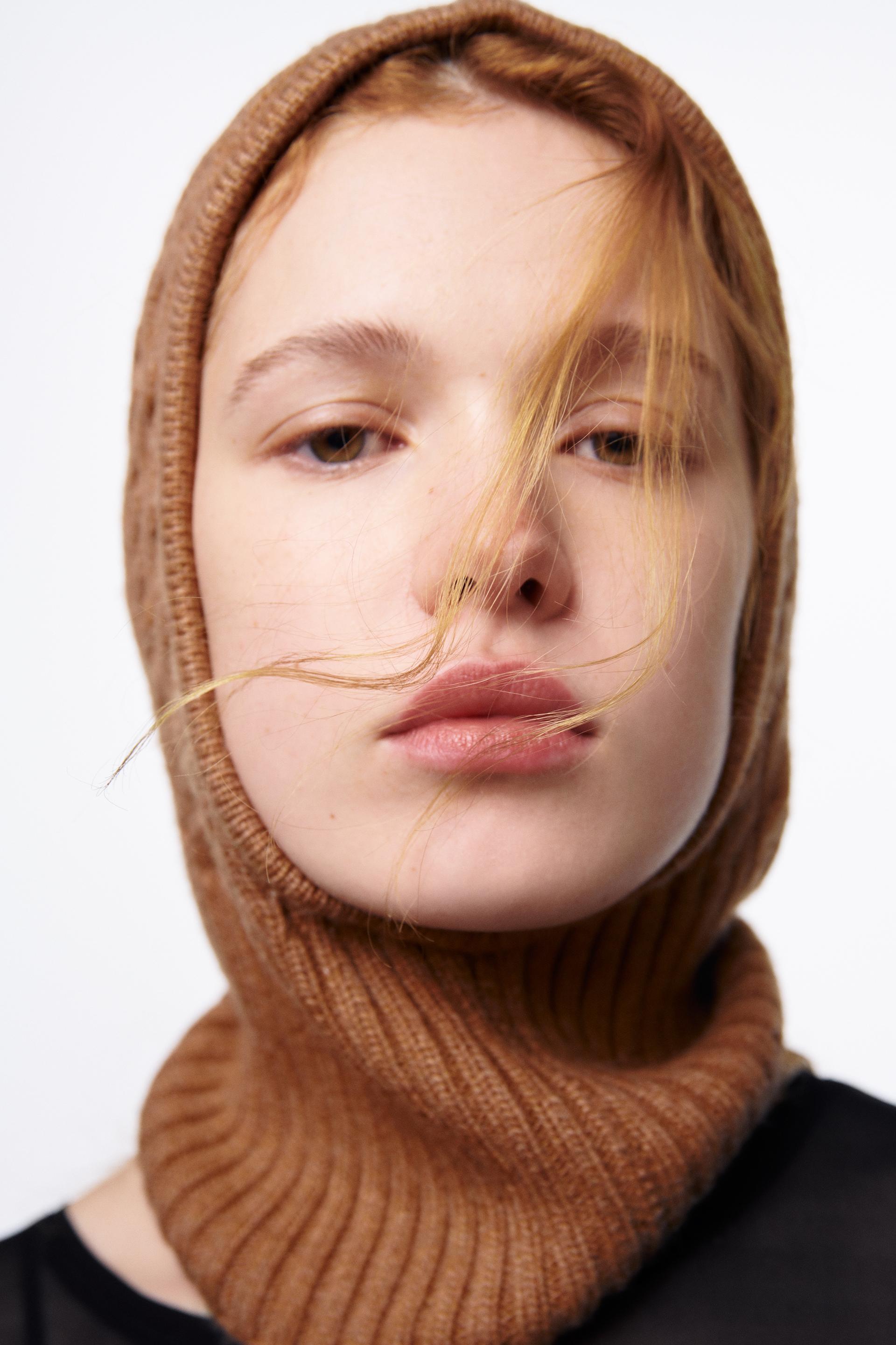 Cagoule En Maille A Torsades Camel Moyen Zara France Cagoule En Maille A Torsades Camel Moyen Zara France