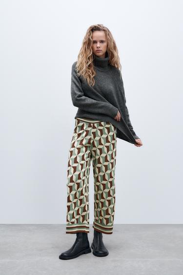JACQUARD KNIT CULOTTES - Multicoloured 