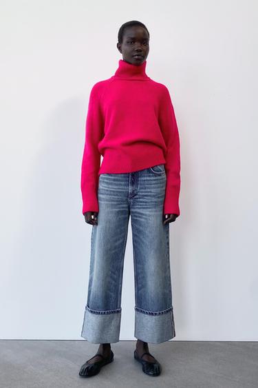 pull bleu électrique femme zara