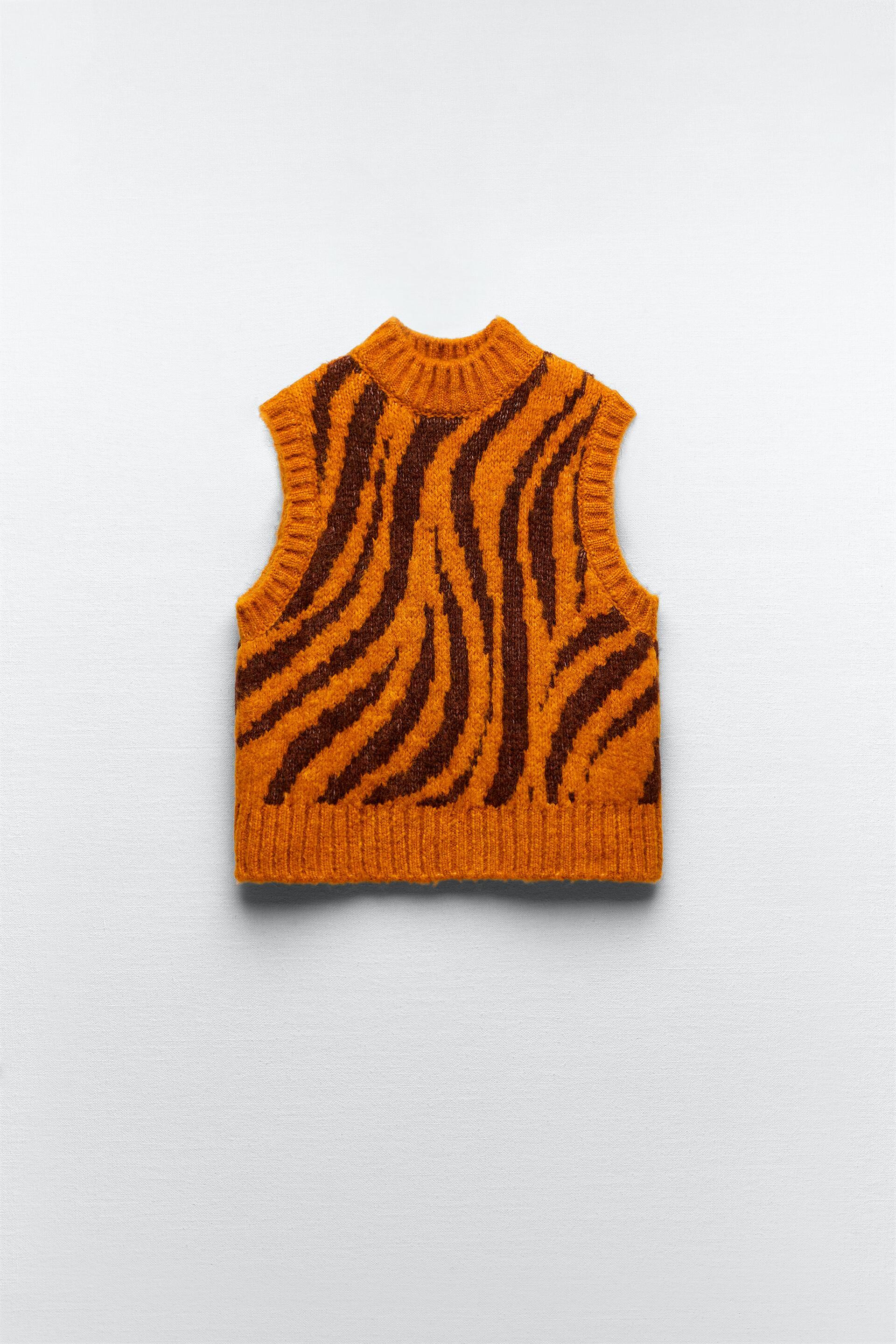 knitwear vest zara