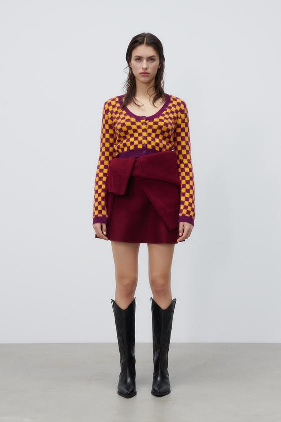 zara chenille cardigan