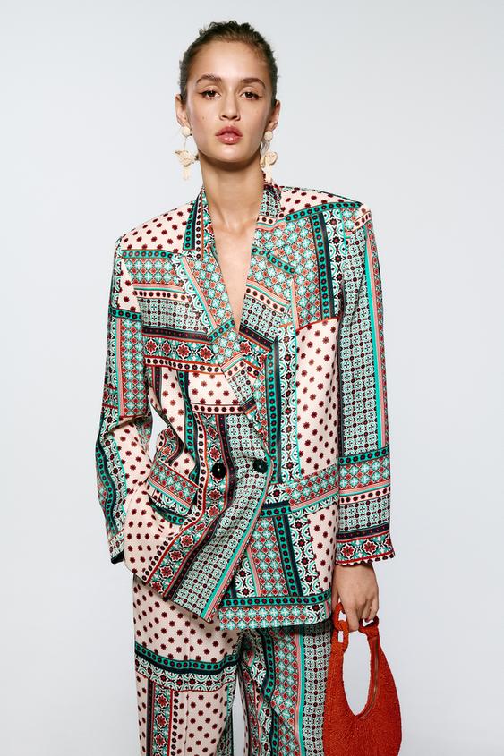 FLUID PRINTED BLAZER - Multicolored | ZARA United States
