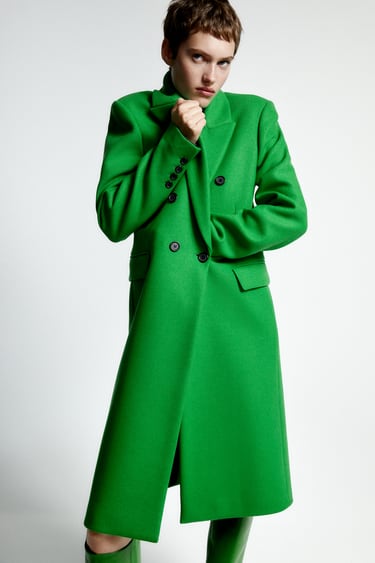WOOL BLEND TAILORED COAT