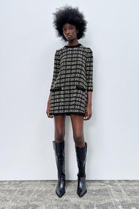 Knit Dress With Diamonds Green Zara Saudi Arabia Knit Dress With Diamonds Green Zara Saudi Arabia