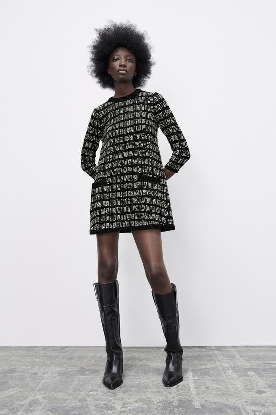 ミニ丈ニットワンピース マルチカラ Zara Japan 日本 ミニ丈ニットワンピース マルチカラ Zara Japan 日本