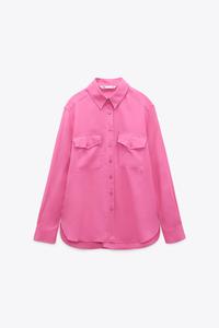 BLUSA VOLANTES - Fucsia | ZARA España