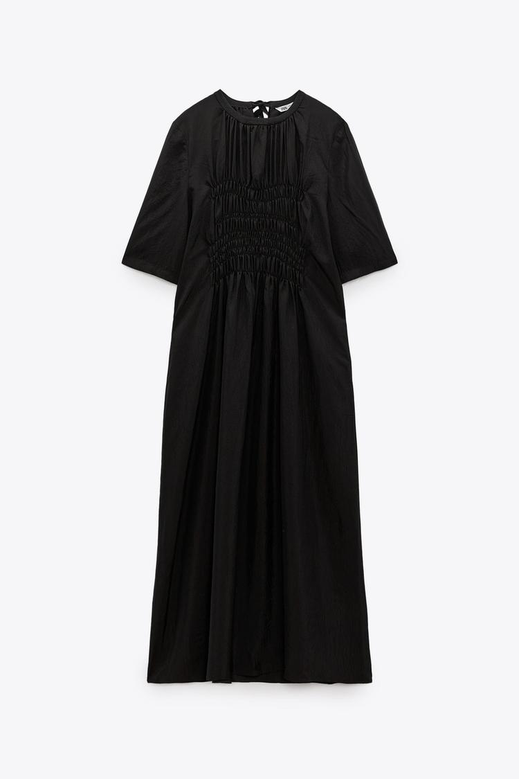 ミディ丈ワンピース ブラック Zara Japan 日本 ミディ丈ワンピース ブラック Zara Japan 日本