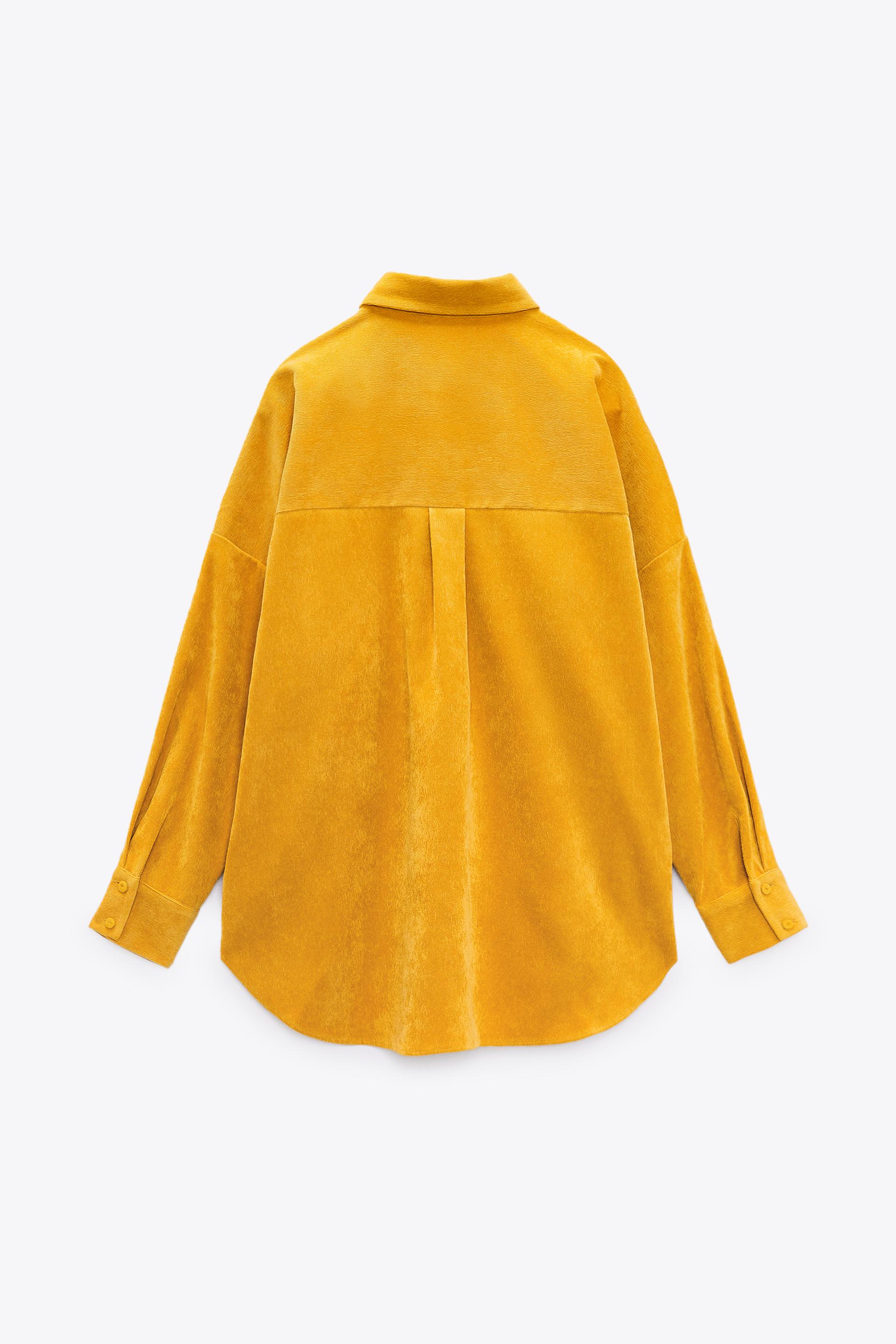 camicia velluto zara