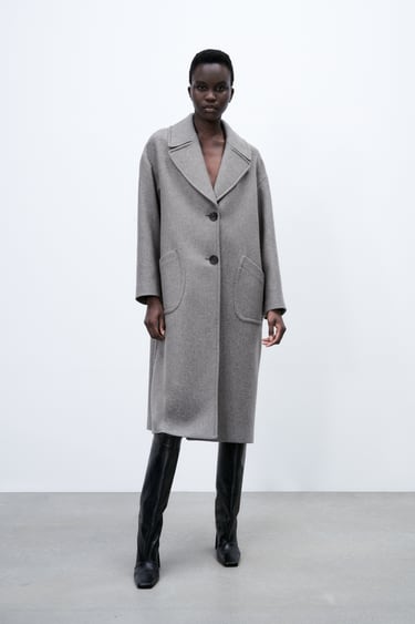 OVERSIZED COAT WITH WOOL