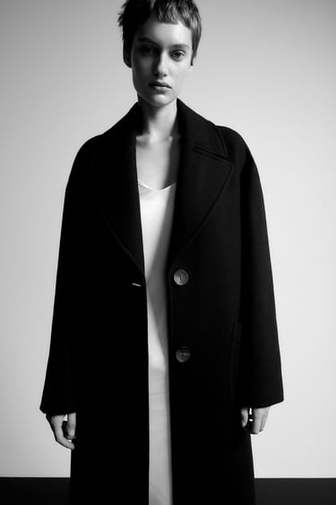 OVERSIZED COAT WITH WOOL