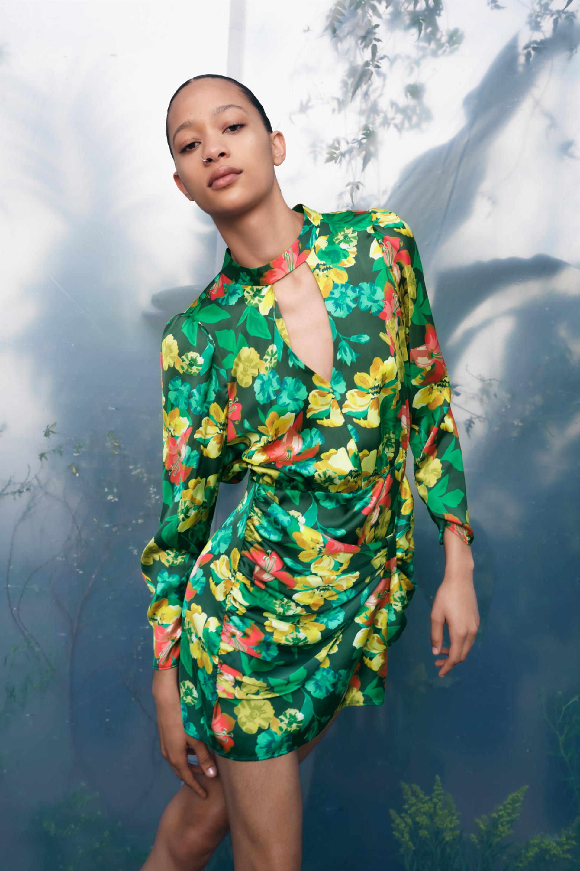 VESTIDO ESTAMPADO FLORAL - Multicolor | ZARA España