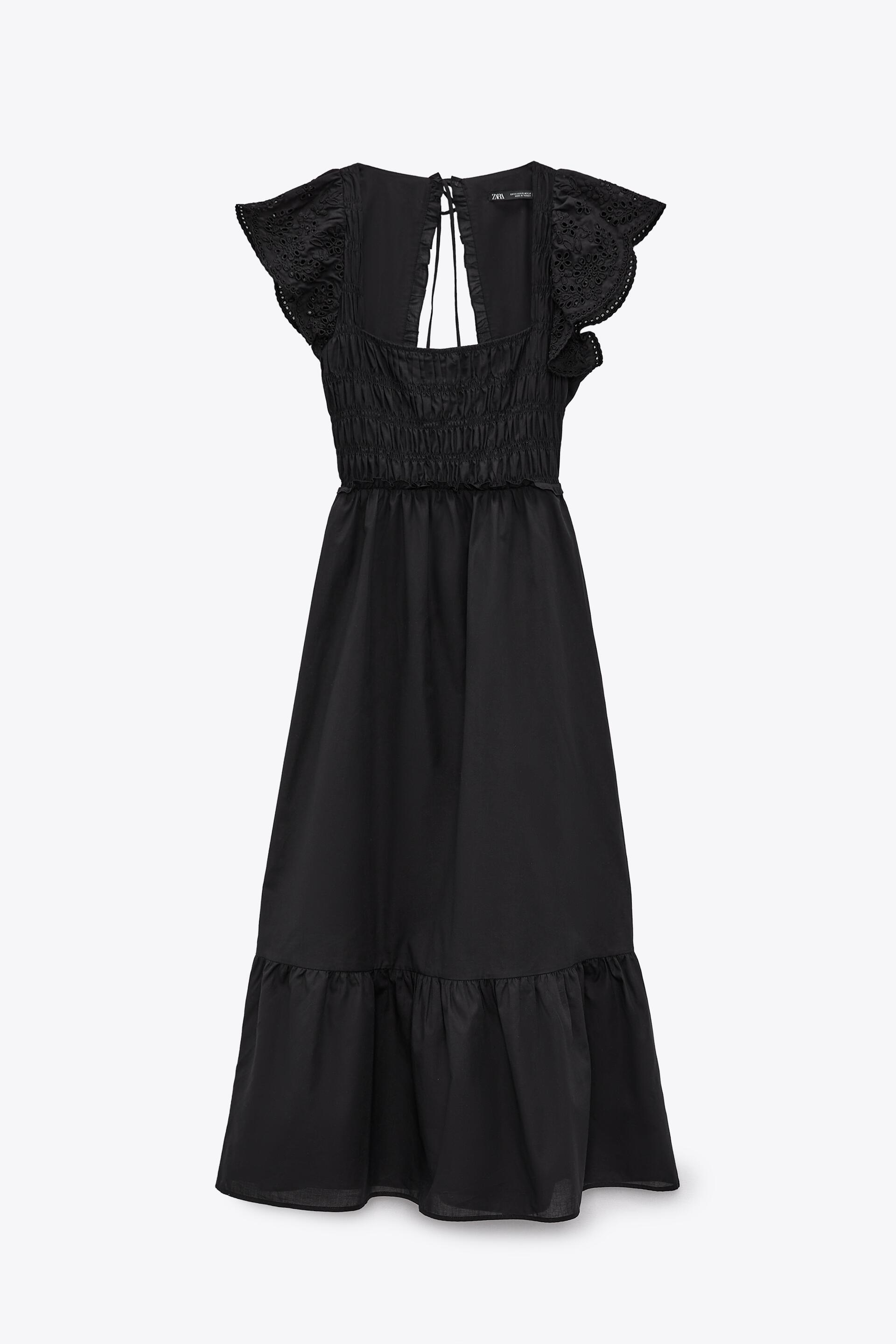 Vestidos negros de Zara que te enamorarán estas rebajas - De efecto chaleco