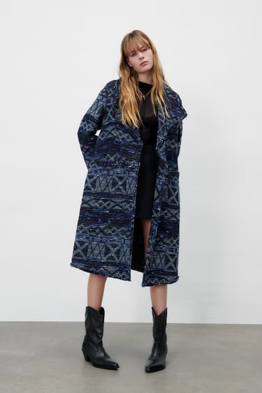 RELAXED JACQUARD COAT - LIMITED EDITION