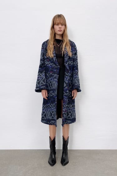 RELAXED JACQUARD COAT - LIMITED EDITION