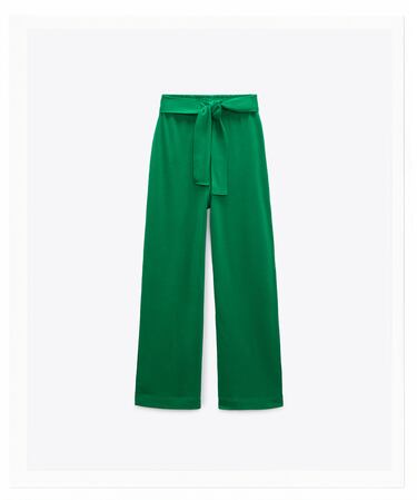 TIED WRAP FRONT PANTS