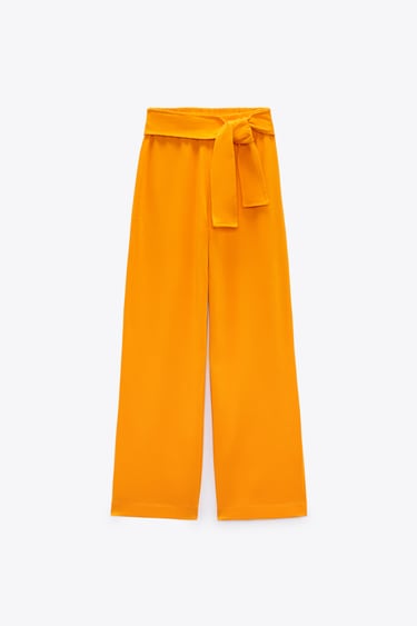 COTTON TROUSERS WITH TIES