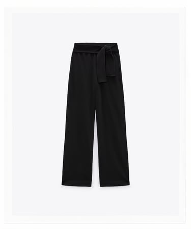 TIED WRAP FRONT PANTS