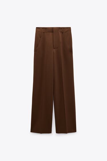 HIGH-WAISTED STRAIGHT CUT TROUSERS
