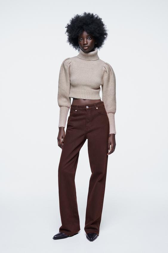 cropped zara knit