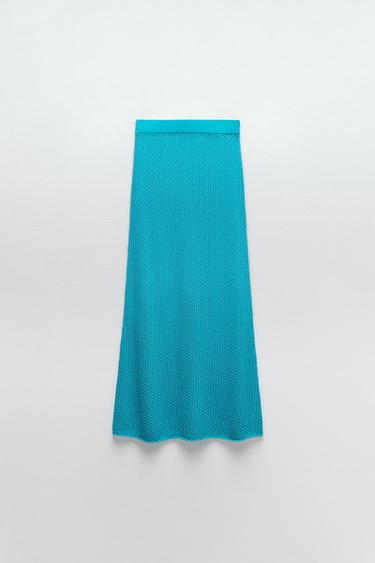 Εικόνα 2 του ΦΟΥΣΤΑ ΜΕ ΠΛΕΞΗ POINTELLE από Zara