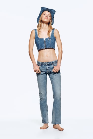 ZW THE LOW RISE CROPPED FLARE JEANS