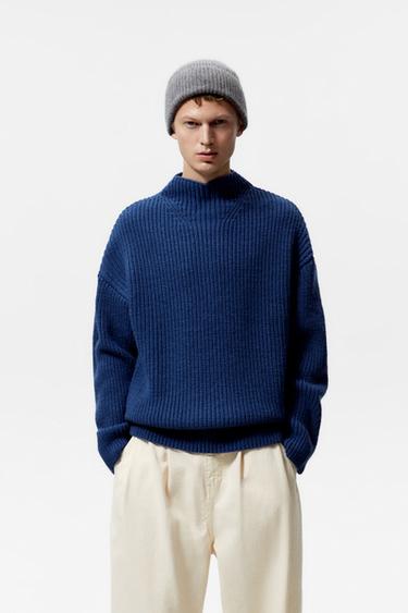 zara mens knit sweater