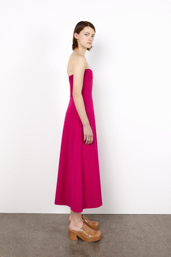 Imagen 5 de VESTIDO BUSTIER MIDI de Zara