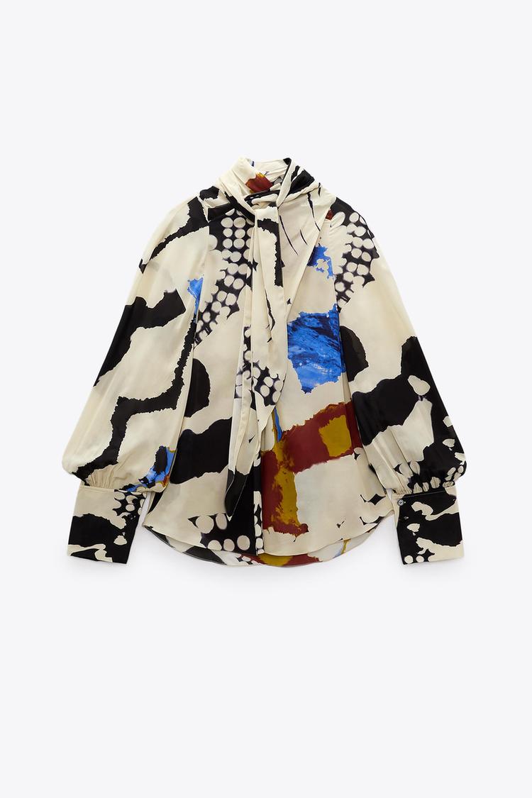 Εικόνα 1 του ΜΠΛΟΥΖΑ ΕΜΠΡΙΜΕ ΜΕ ΦΙΟΓΚΟ LIMITED EDITION από Zara