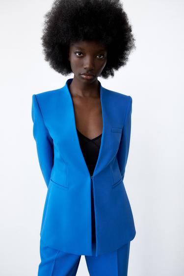 Blazers Azules de Mujer | ZARA Chile