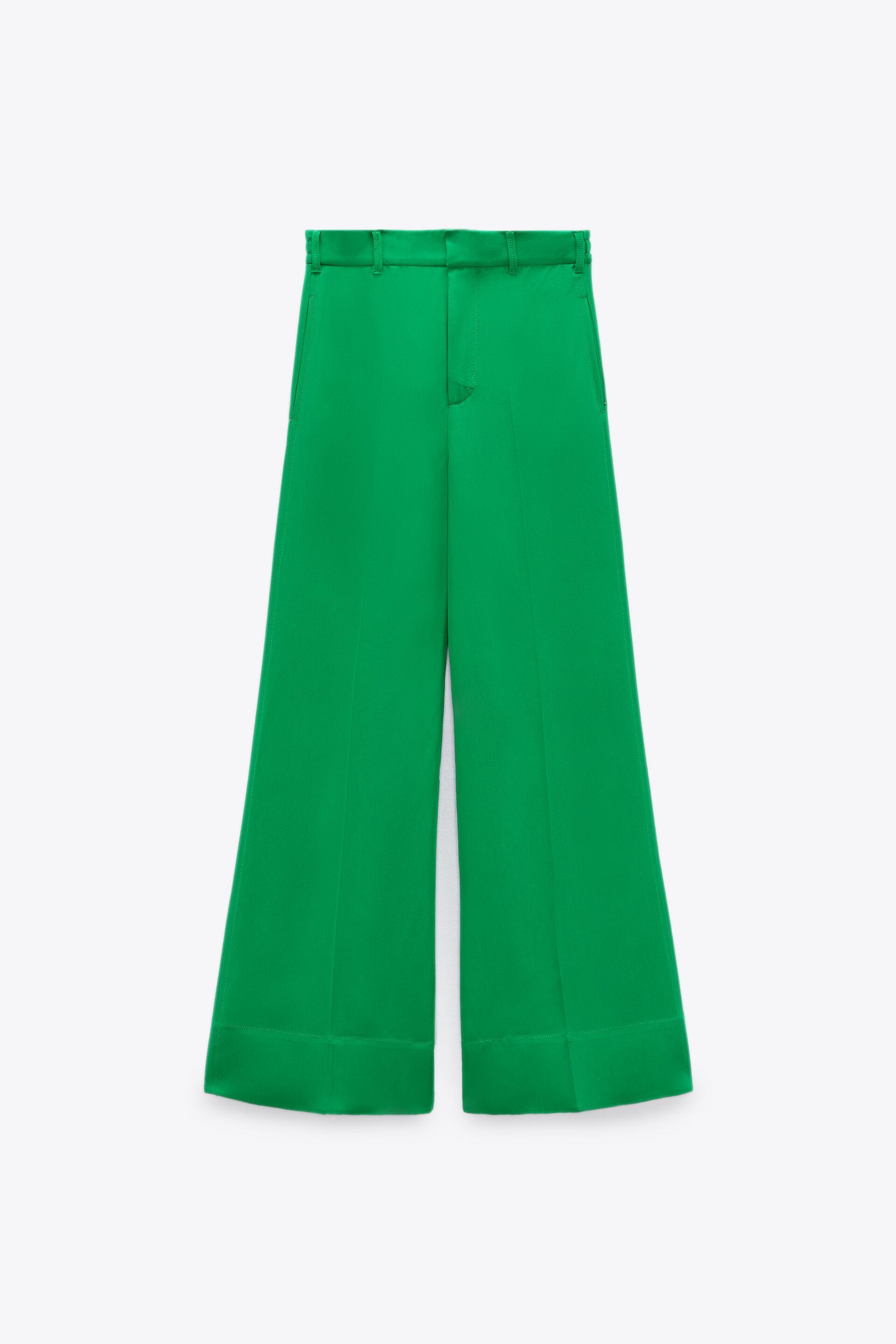 PANTALONI PALAZZO MORBIDI - Verde | ZARA Italia / Italy