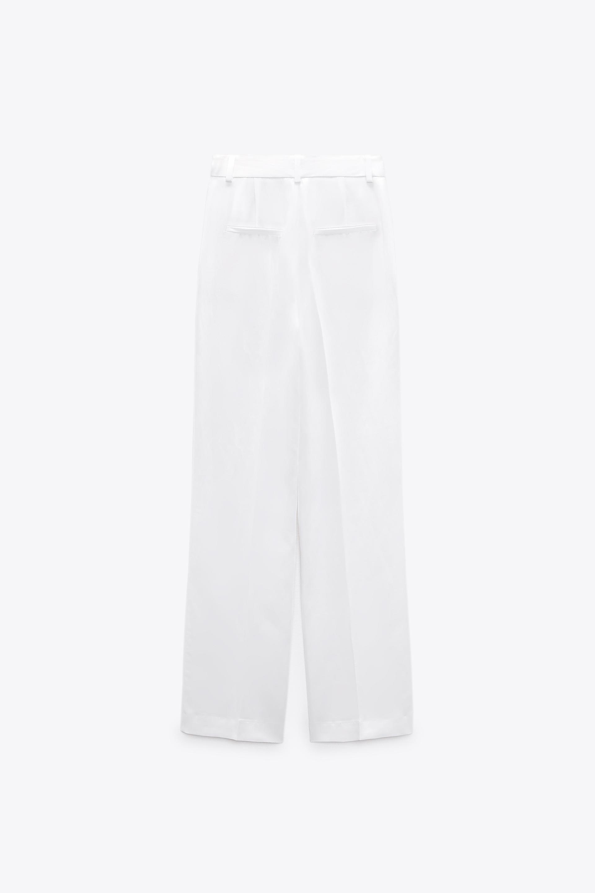 PANTALÓN MASCULINO SATINADO - Blanco | ZARA España