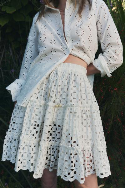 Image 1 of RUFFLED MINI SKIRT from Zara