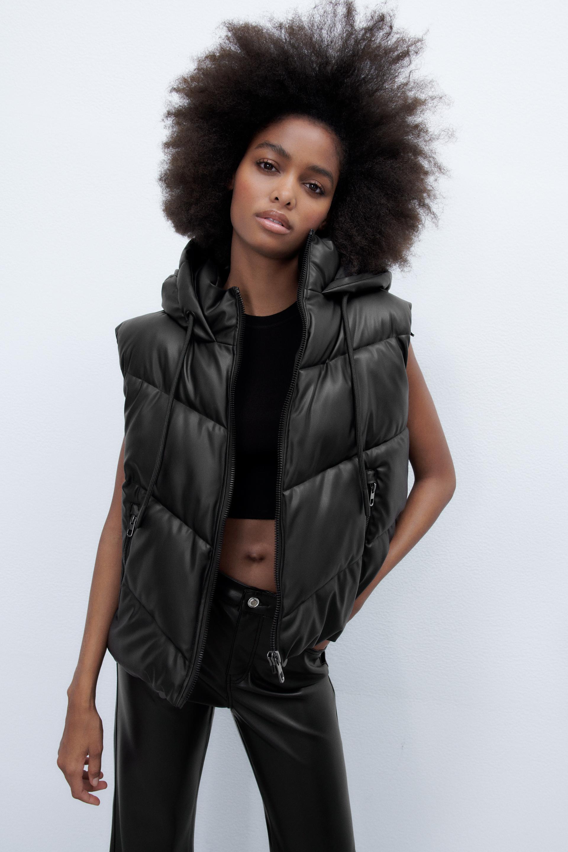 Hooded gilet zara Clearance